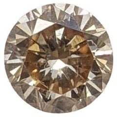 AIG Certified 0.46ct Natural Round Brilliant Diamond - Clarity Enhanced