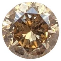 AIG Certified 0.69ct Natural Round Brilliant Diamond - Clarity Enhanced