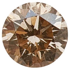 AIG Certified 0.91ct Natural Round Brilliant Diamond - Clarity Enhanced