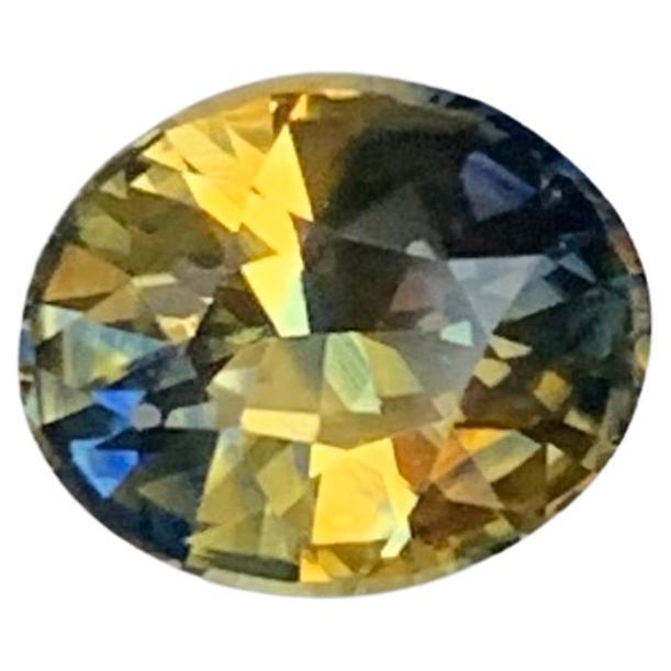 Zaffiro bicolore naturale sfuso certificato AIG da 1,04 carati del Madagascar in vendita