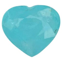 AIG Certified 1.07 Carat Natural Loose Paraiba Tourmaline Heart Cut Gemstone