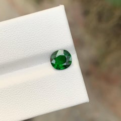 AIG Certified 1.17 Carat Natural Loose Tsavorite Garnet Cushion Cut Gemstone