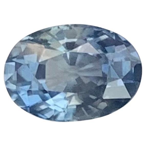 Gemma di forma ovale di zaffiro sciolto naturale del Madagascar certificata AIG da 1,23 carati