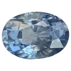 Gemma di forma ovale di zaffiro sciolto naturale del Madagascar certificata AIG da 1,23 carati