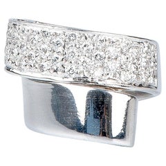 AIG certified 1.35 carat round brillant cut diamonds ring 