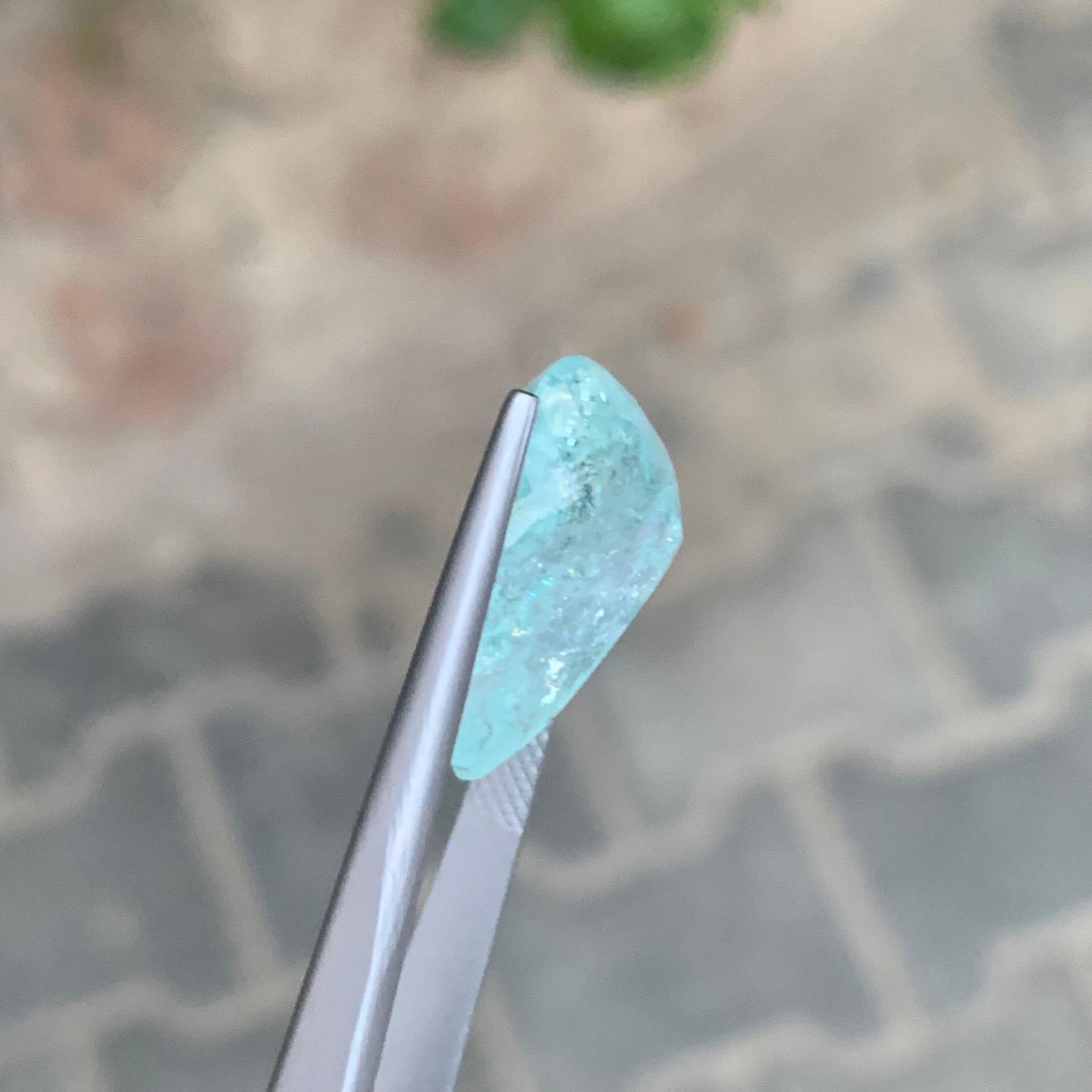 AIG zertifiziert 14.81 Karat natürliche lose Paraiba Turmalin Birne Form Edelstein für Damen oder Herren im Angebot