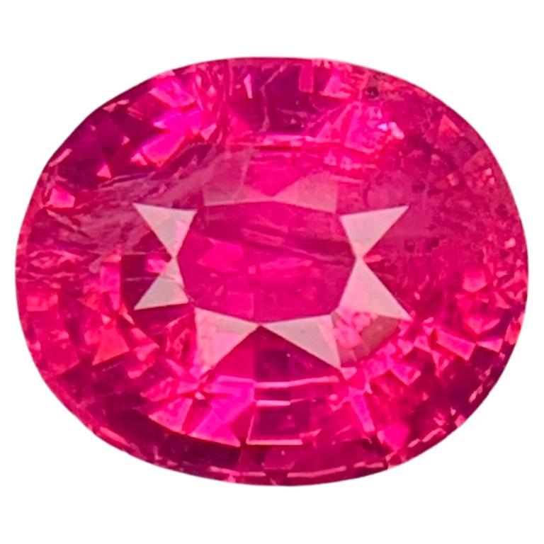 Gemma ovale di Mahenge Spinel sciolta naturale certificata AIG da 1,62 carati