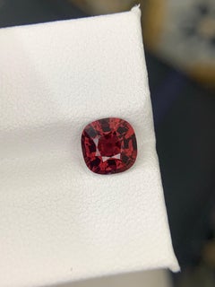 AIG Certified 1.72 Carat Natural Loose Spinel Cushion Cut Gemstone From Tanzania