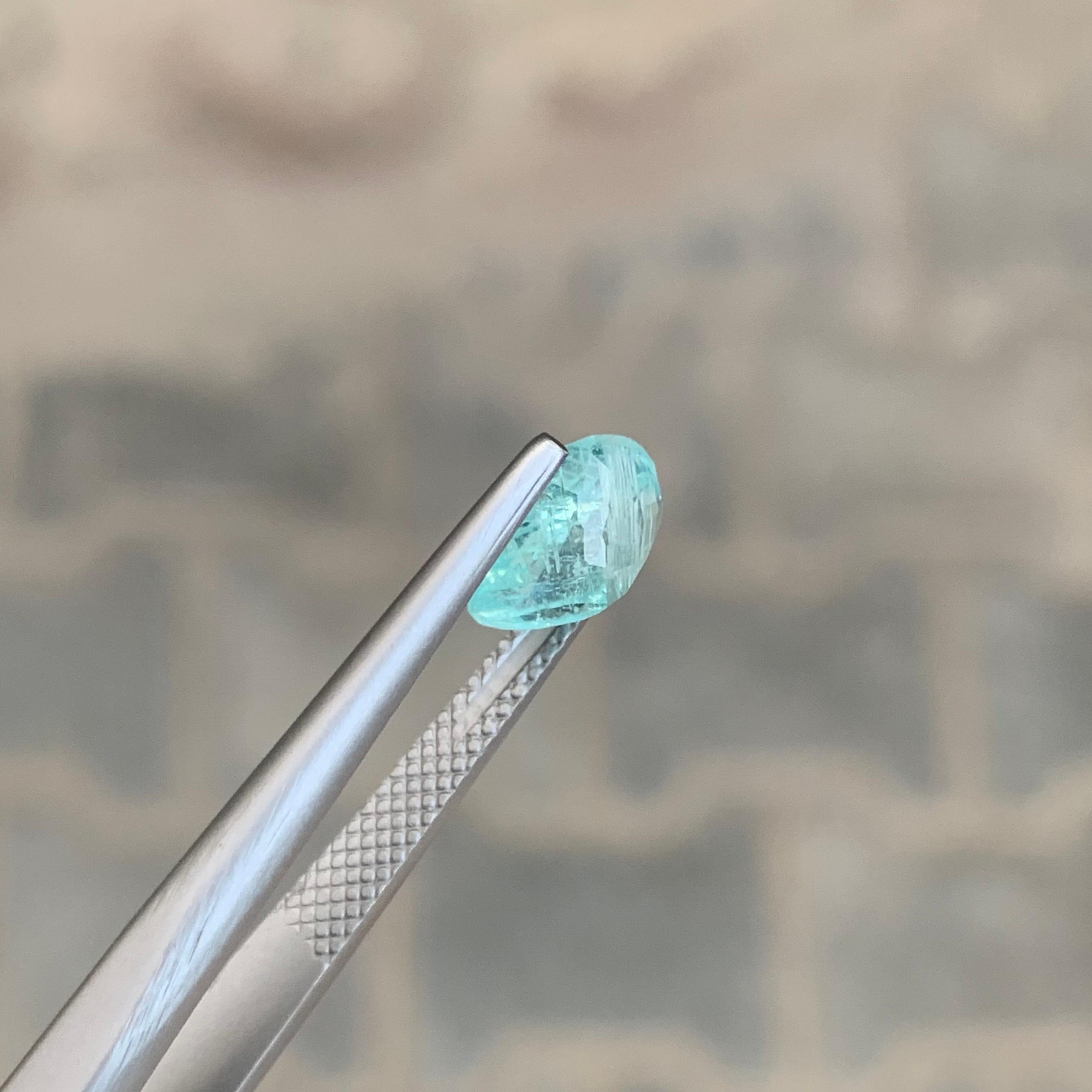 Gemma naturale sciolta di tormalina Paraiba a forma di pera certificata AIG da 1,89 carati in vendita 5