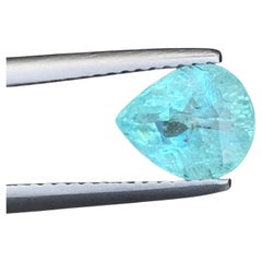 Gemma naturale sciolta di tormalina Paraiba a forma di pera certificata AIG da 1,89 carati