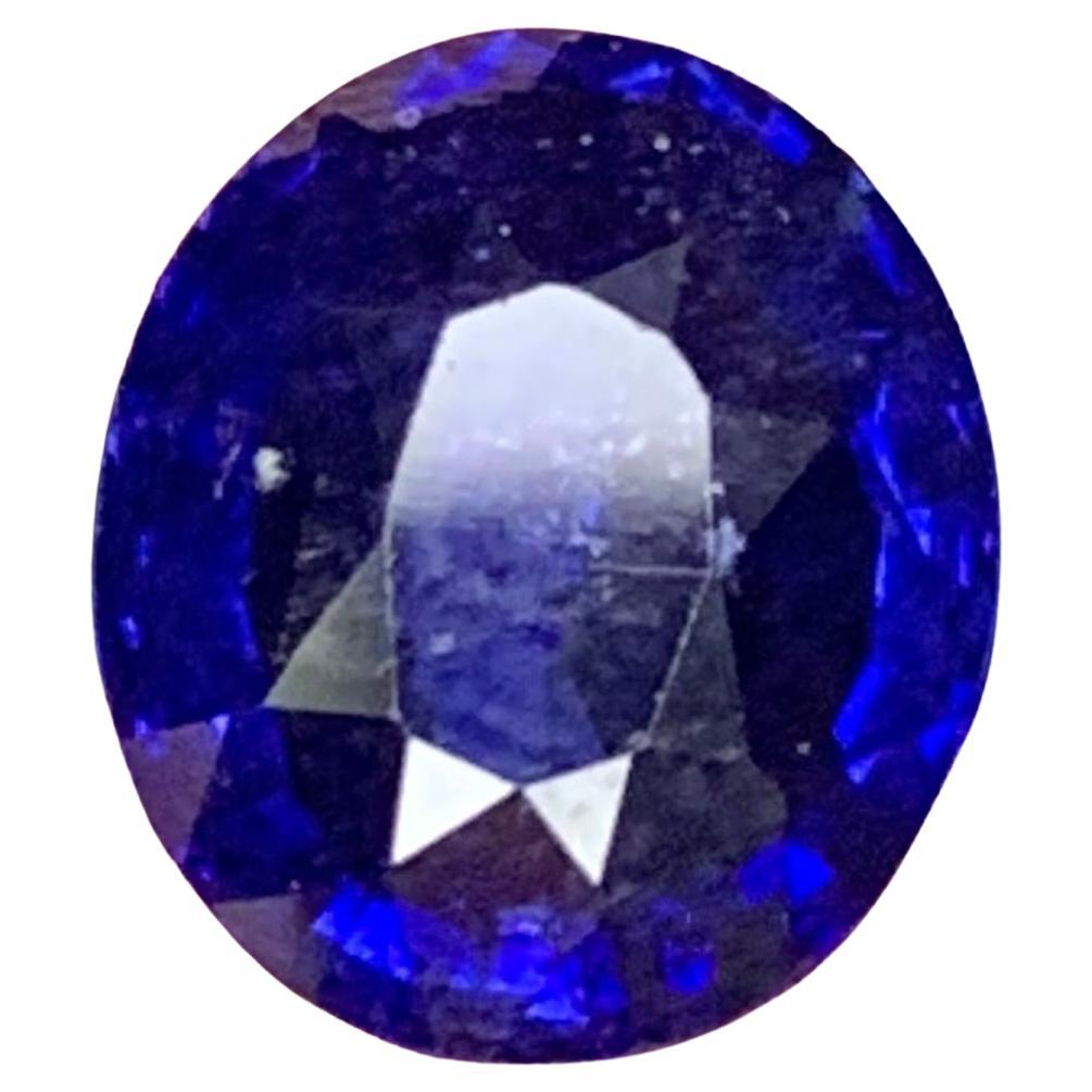 AIG Certified 2.00 Carat Natural Loose Vivid Blue Sapphire From Madagascar