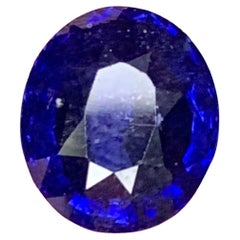 AIG Certified 2.00 Carat Natural Loose Vivid Blue Sapphire From Madagascar