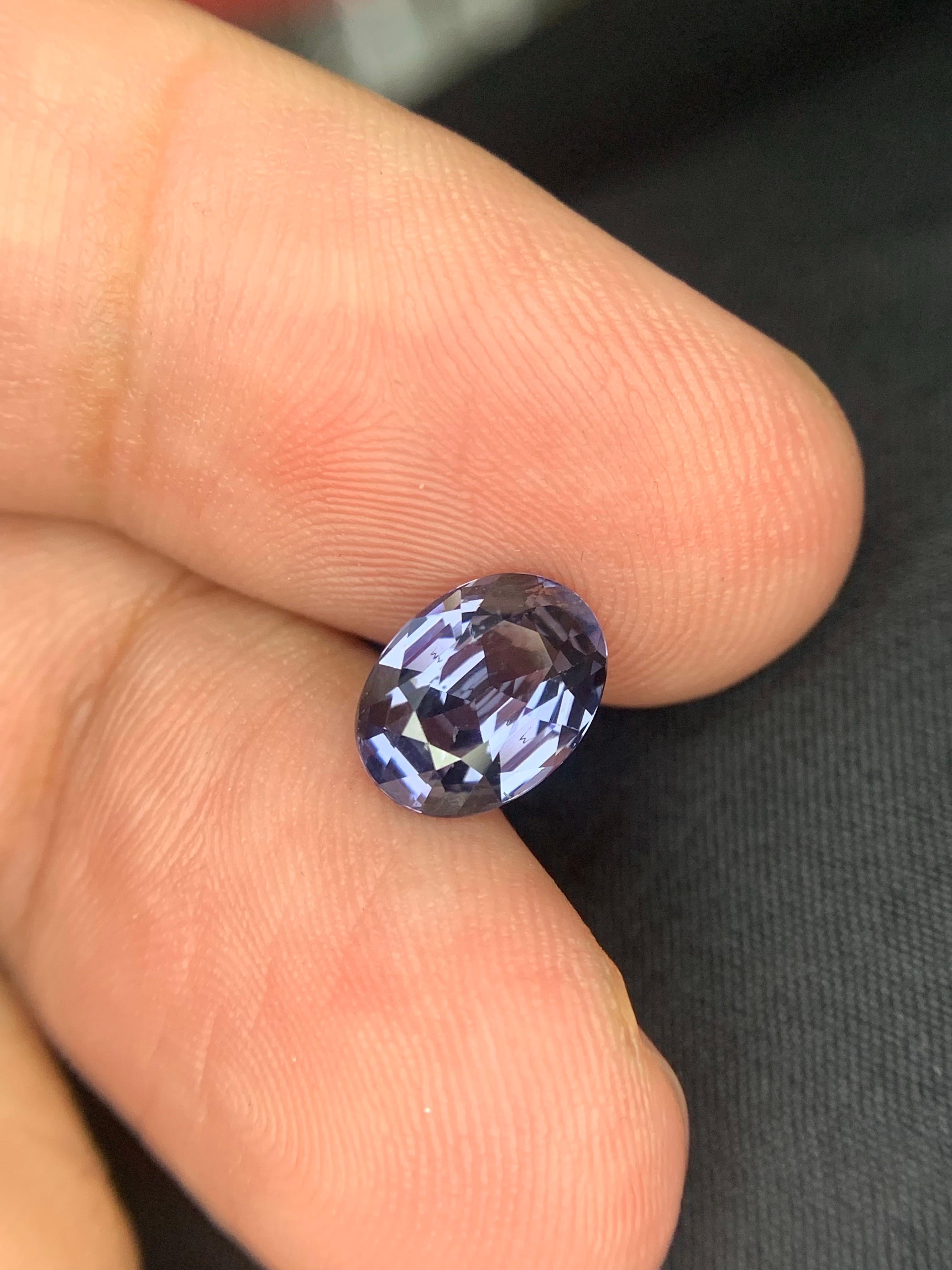 AIG zertifiziert 2,01 Karat natürliche lose Kobalt Spinell Oval Form Edelstein im Angebot 4