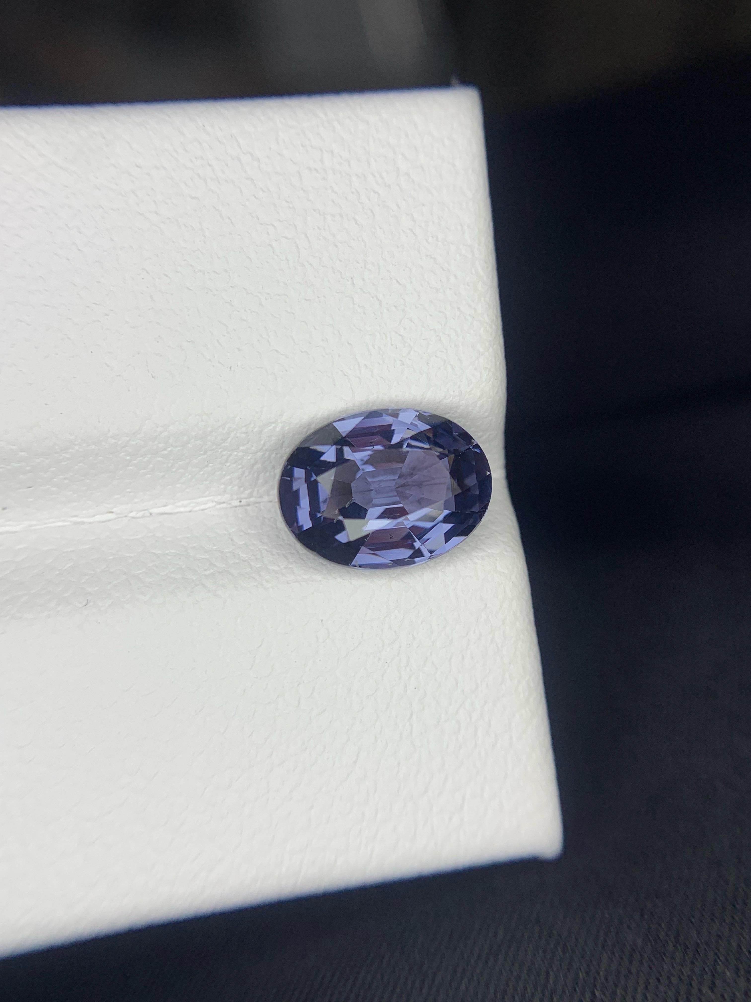 AIG zertifiziert 2,01 Karat natürliche lose Kobalt Spinell Oval Form Edelstein für Damen oder Herren im Angebot