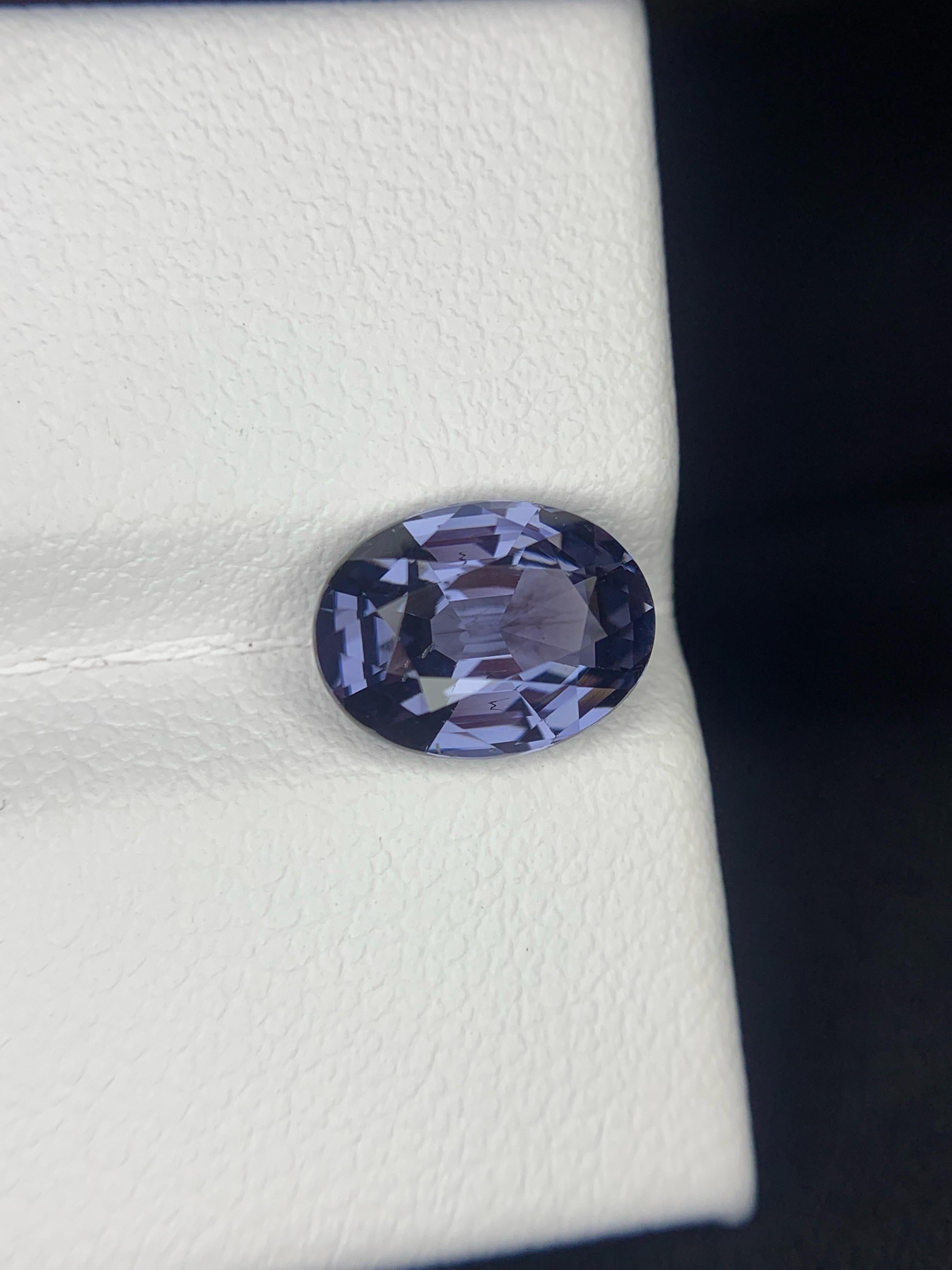 AIG zertifiziert 2,01 Karat natürliche lose Kobalt Spinell Oval Form Edelstein im Angebot 1