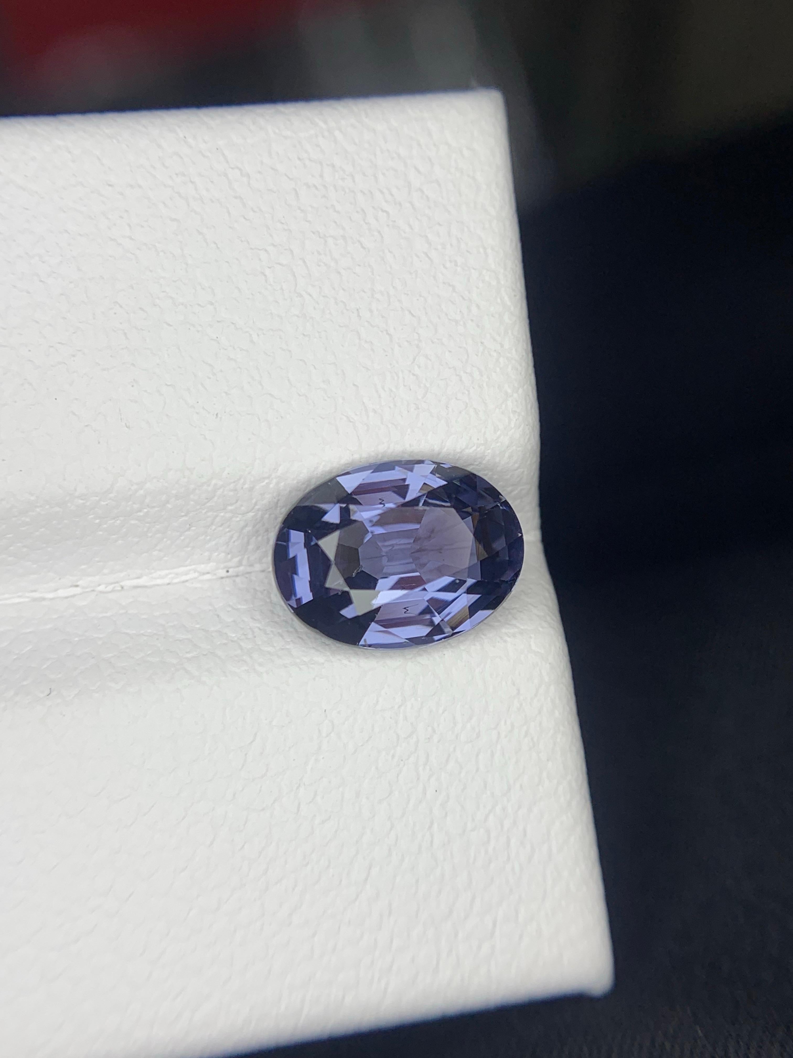 AIG zertifiziert 2,01 Karat natürliche lose Kobalt Spinell Oval Form Edelstein im Angebot 2