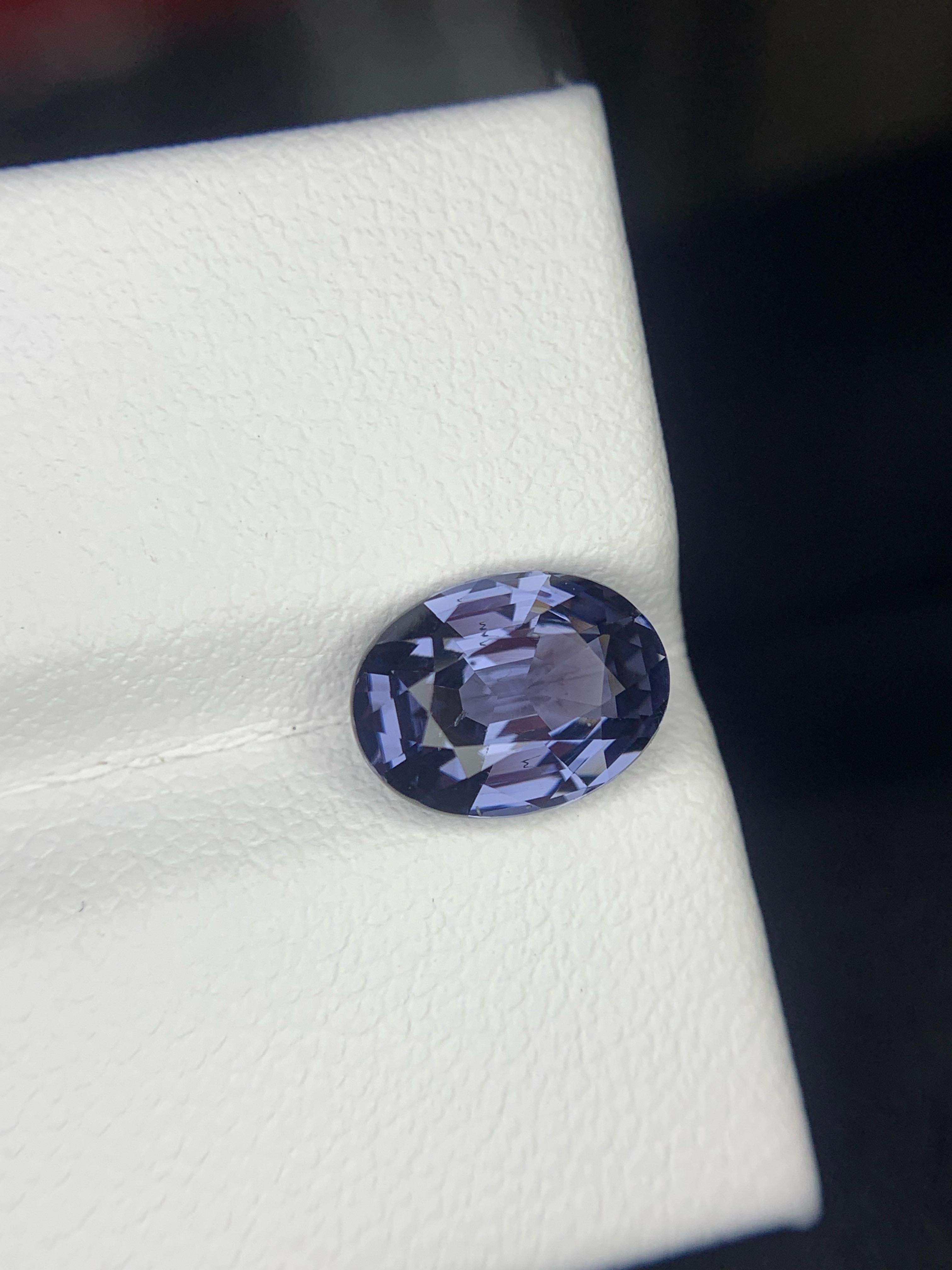 AIG zertifiziert 2,01 Karat natürliche lose Kobalt Spinell Oval Form Edelstein im Angebot 3