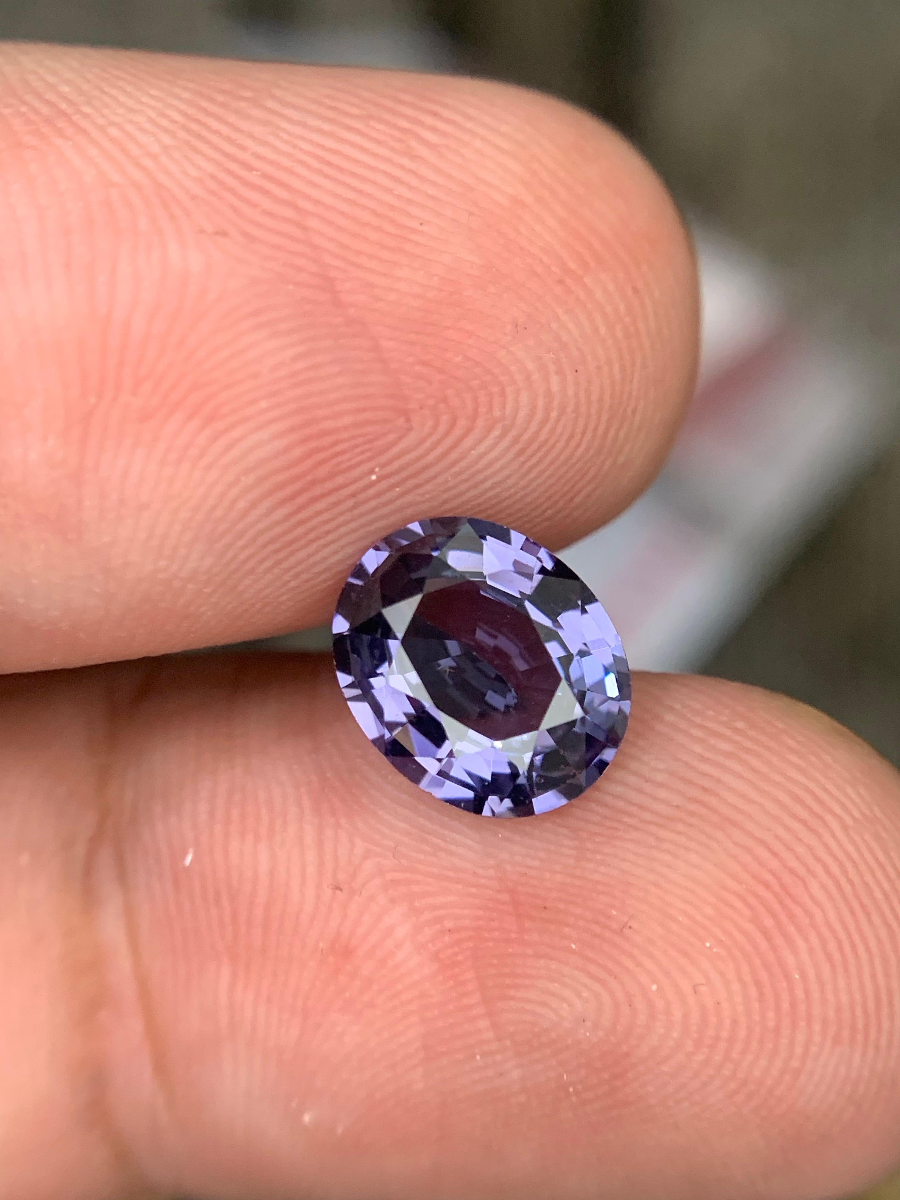 AIG zertifiziert 2,09 Karat natürlichen losen Spinell ovale Form Edelstein aus Tansania im Angebot 7