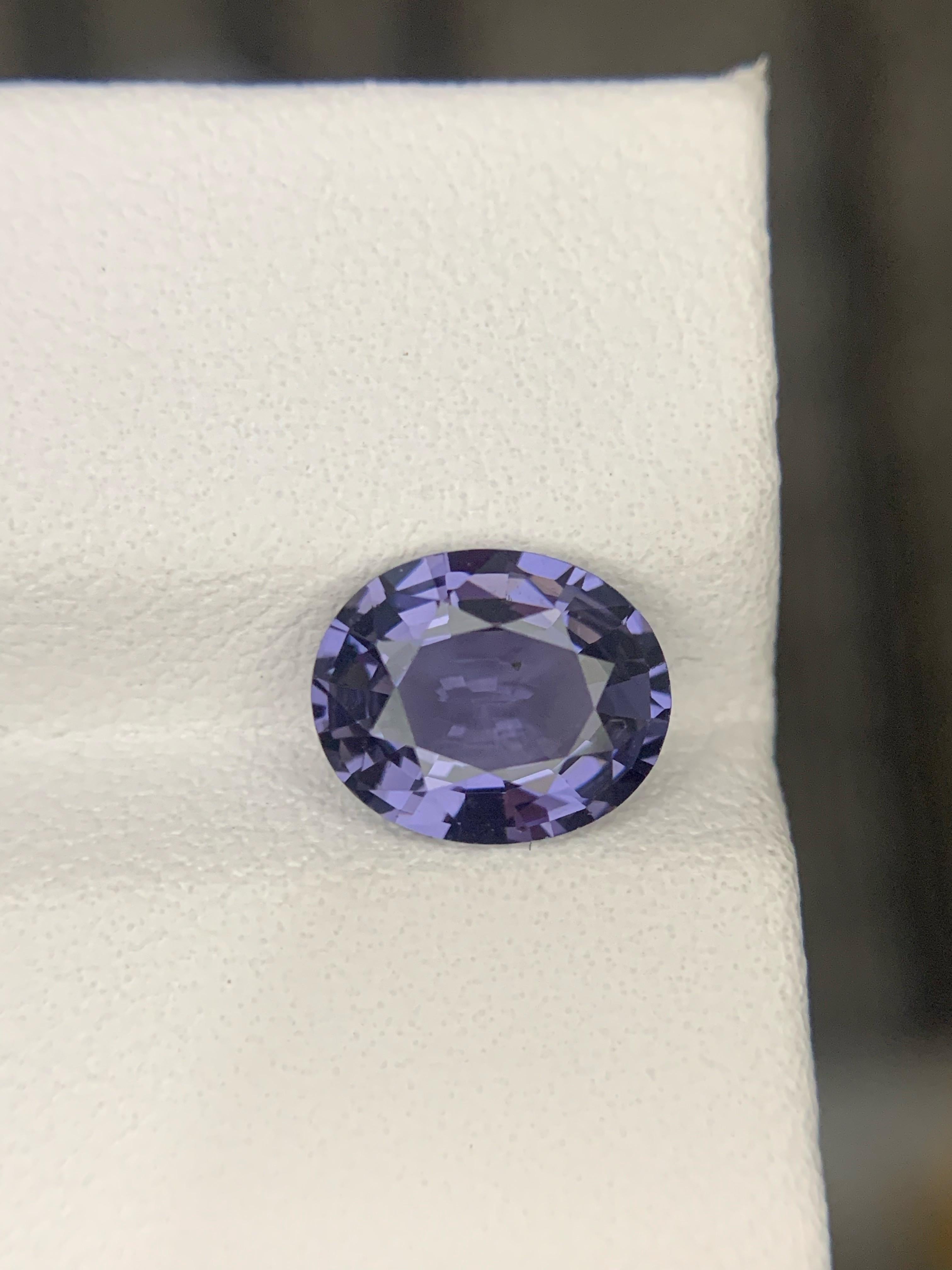 AIG zertifiziert 2,09 Karat natürlichen losen Spinell ovale Form Edelstein aus Tansania im Angebot 8