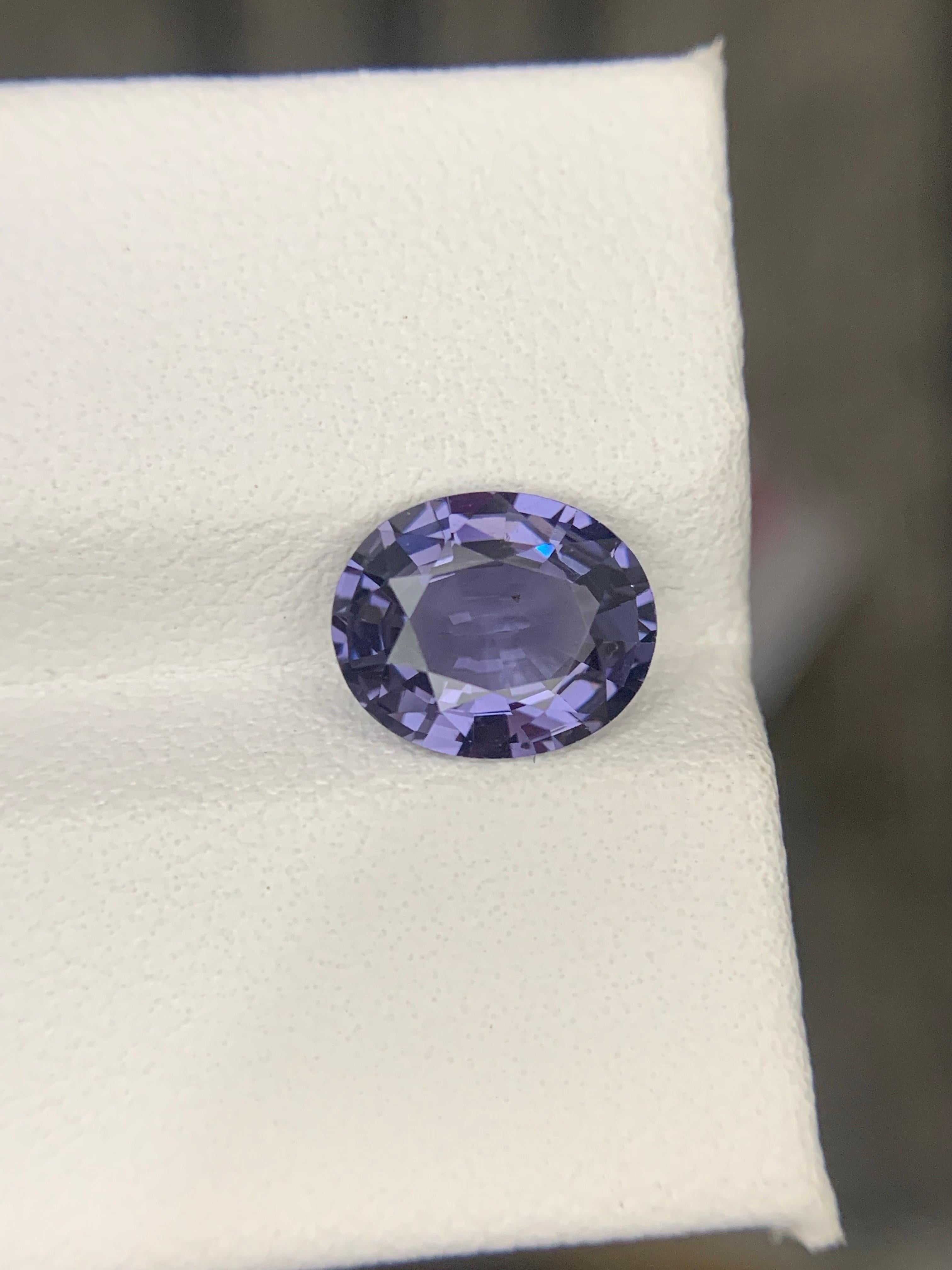 AIG zertifiziert 2,09 Karat natürlichen losen Spinell ovale Form Edelstein aus Tansania im Angebot 3