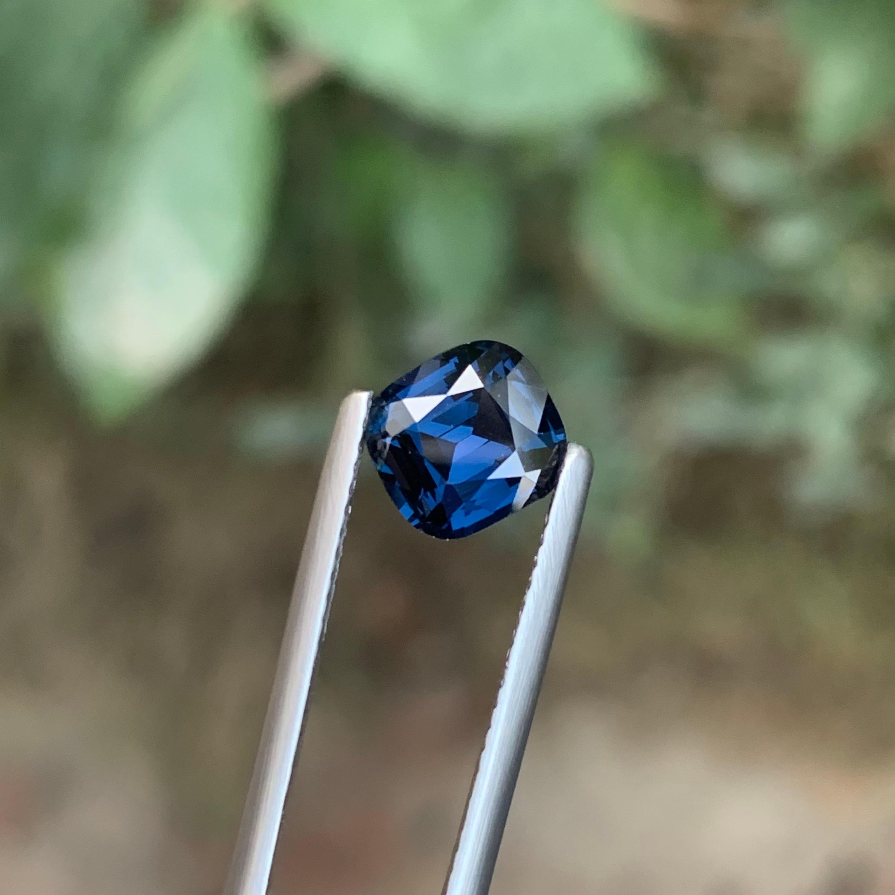 AIG zertifiziert 2,11 Karat natürliche lose Kobalt Spinell Kissenschliff Edelstein im Angebot 3