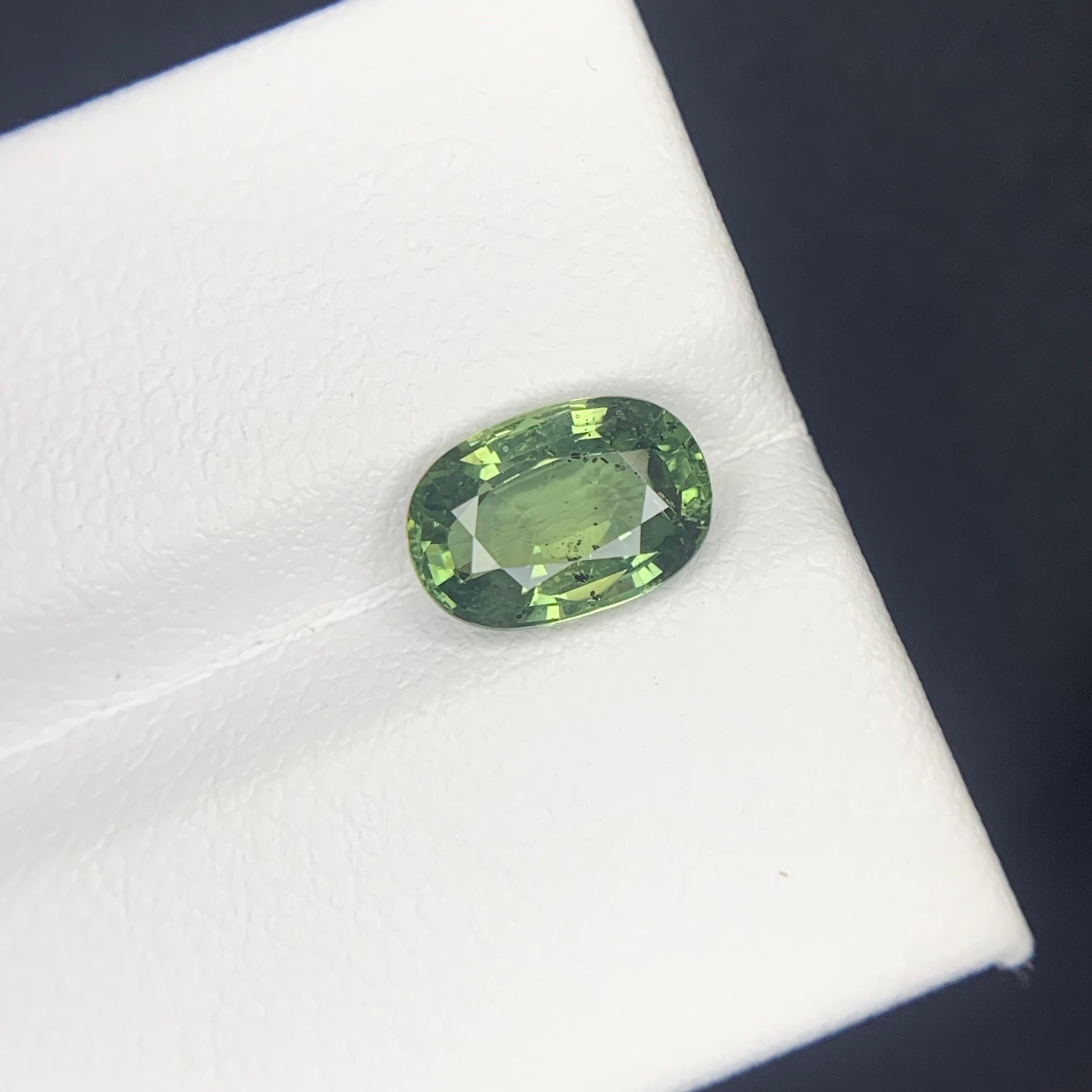 AIG zertifiziert 2,11 Karat natürlichen losen Teal Sapphire Oval Form Edelstein für Damen oder Herren im Angebot