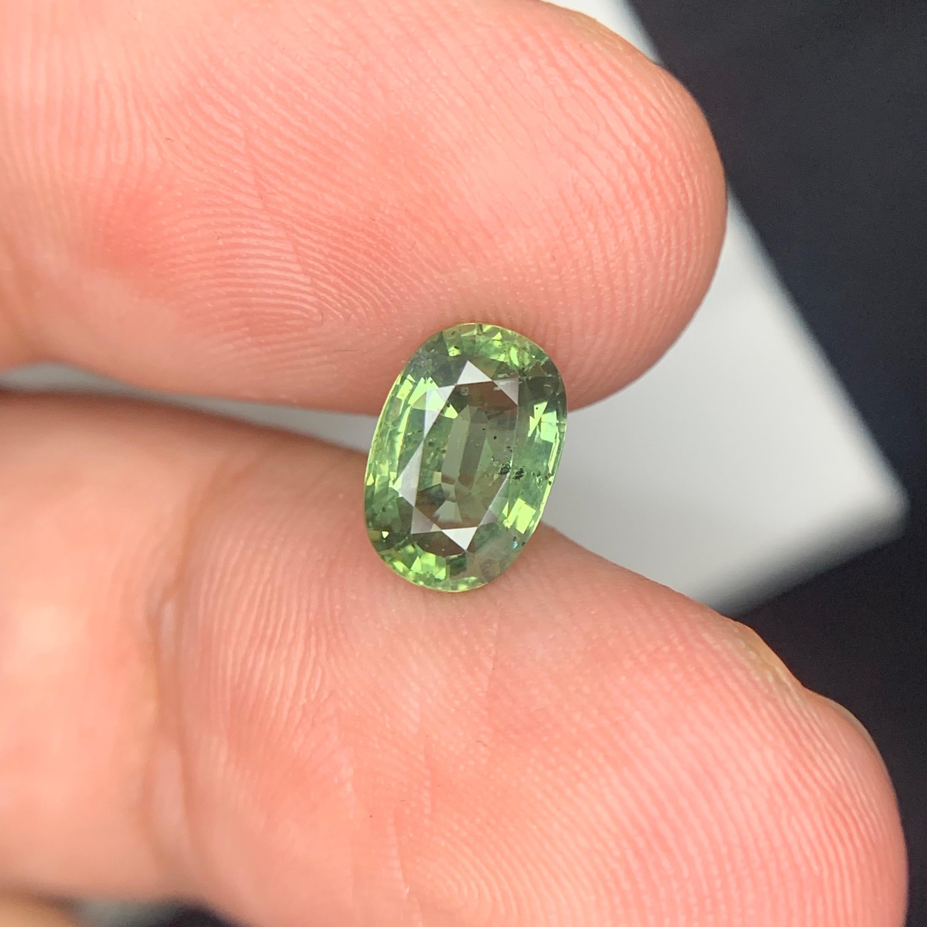 AIG zertifiziert 2,11 Karat natürlichen losen Teal Sapphire Oval Form Edelstein im Angebot 3