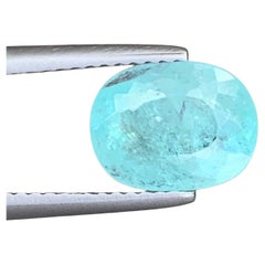 Tormalina Paraiba naturale sfusa da 2,48 carati certificata AIG proveniente dalla miniera del Mozambico