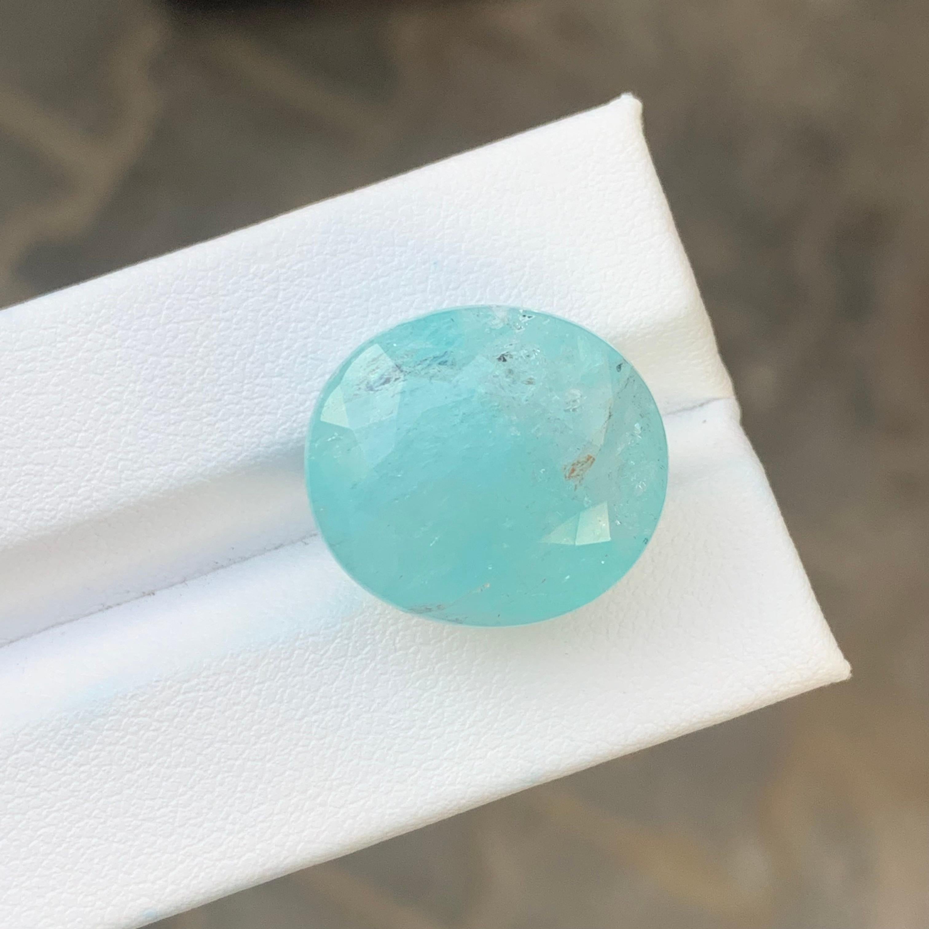 Gemma naturale sciolta di forma ovale di tormalina Paraiba certificata AIG da 28,58 carati in vendita 9
