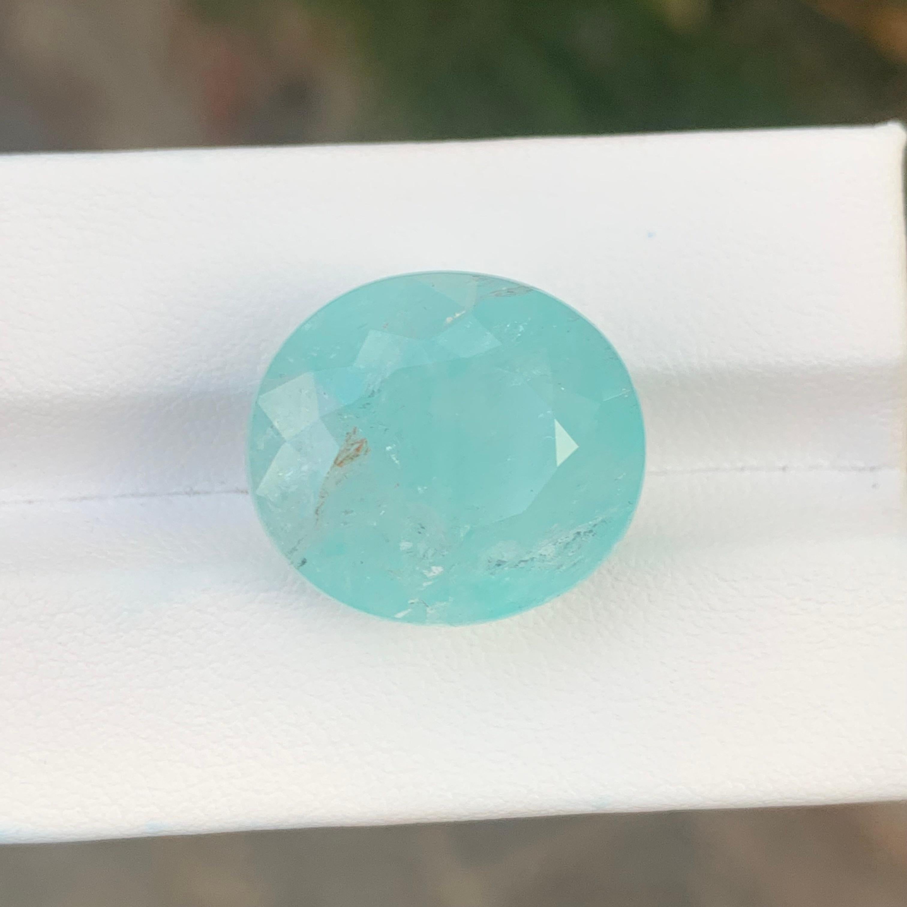 Gemma naturale sciolta di forma ovale di tormalina Paraiba certificata AIG da 28,58 carati in vendita 2