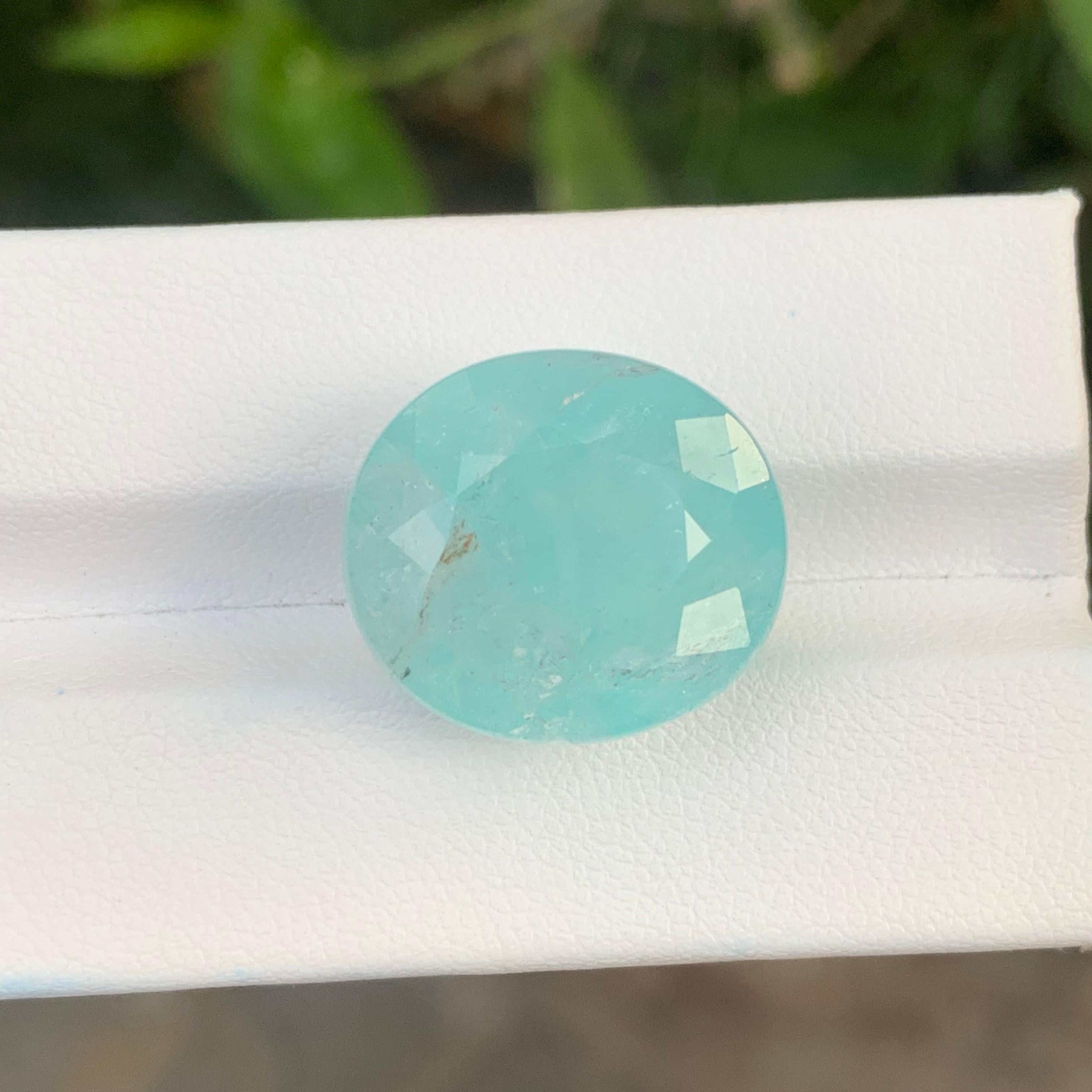 Gemma naturale sciolta di forma ovale di tormalina Paraiba certificata AIG da 28,58 carati in vendita 3