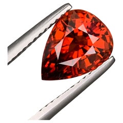AIG Certified 3.36 Carat Natural Loose Spessartite Garnet Pear Shape Gemstone (pierre précieuse en forme de poire)