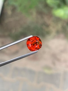 AIG Certified 3.40 Carat Natural Loose Spessartite Garnet Gem From Mozambique