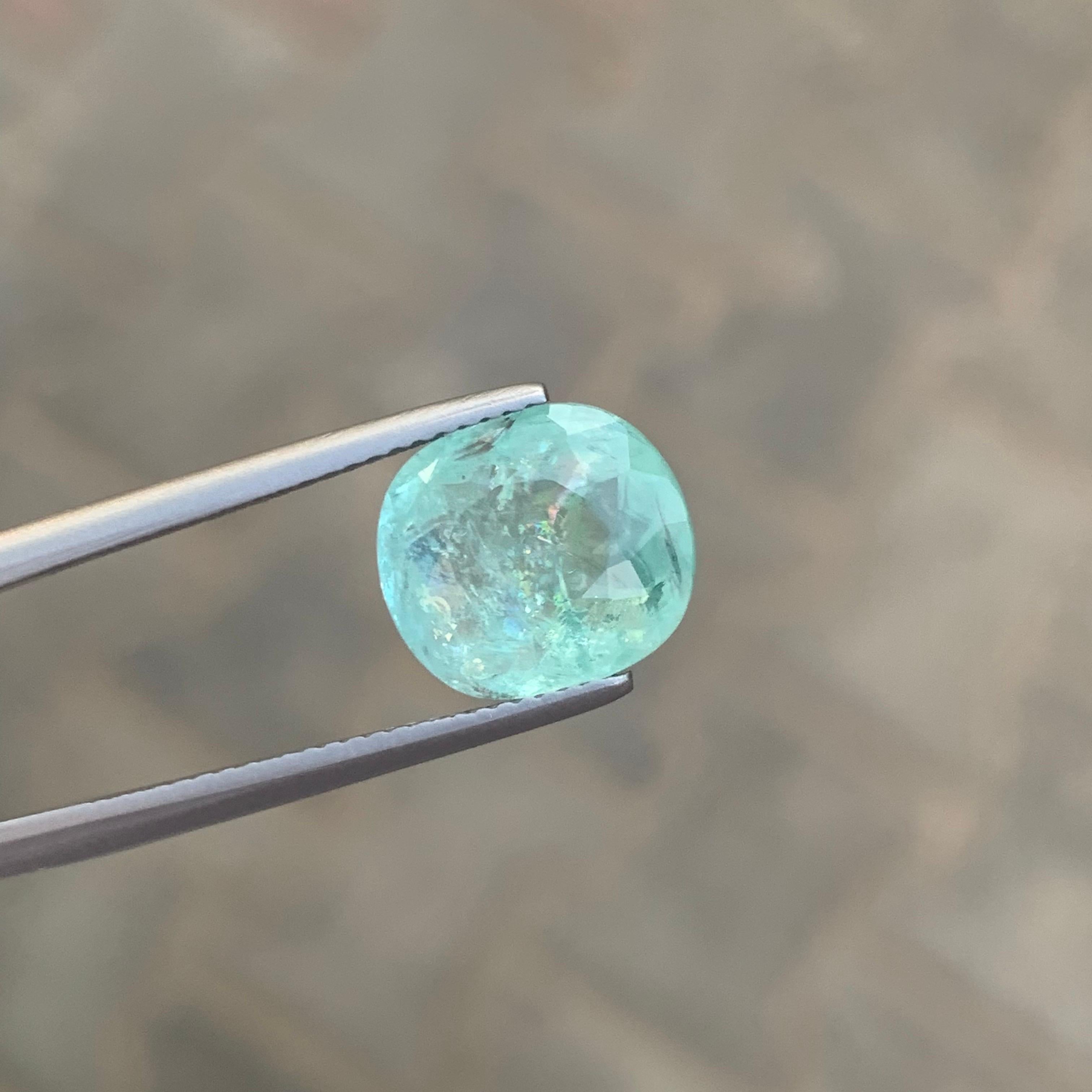 AIG Certified 3.72 Carat Natural Loose Paraiba Tourmaline From Mozambique For Sale 4