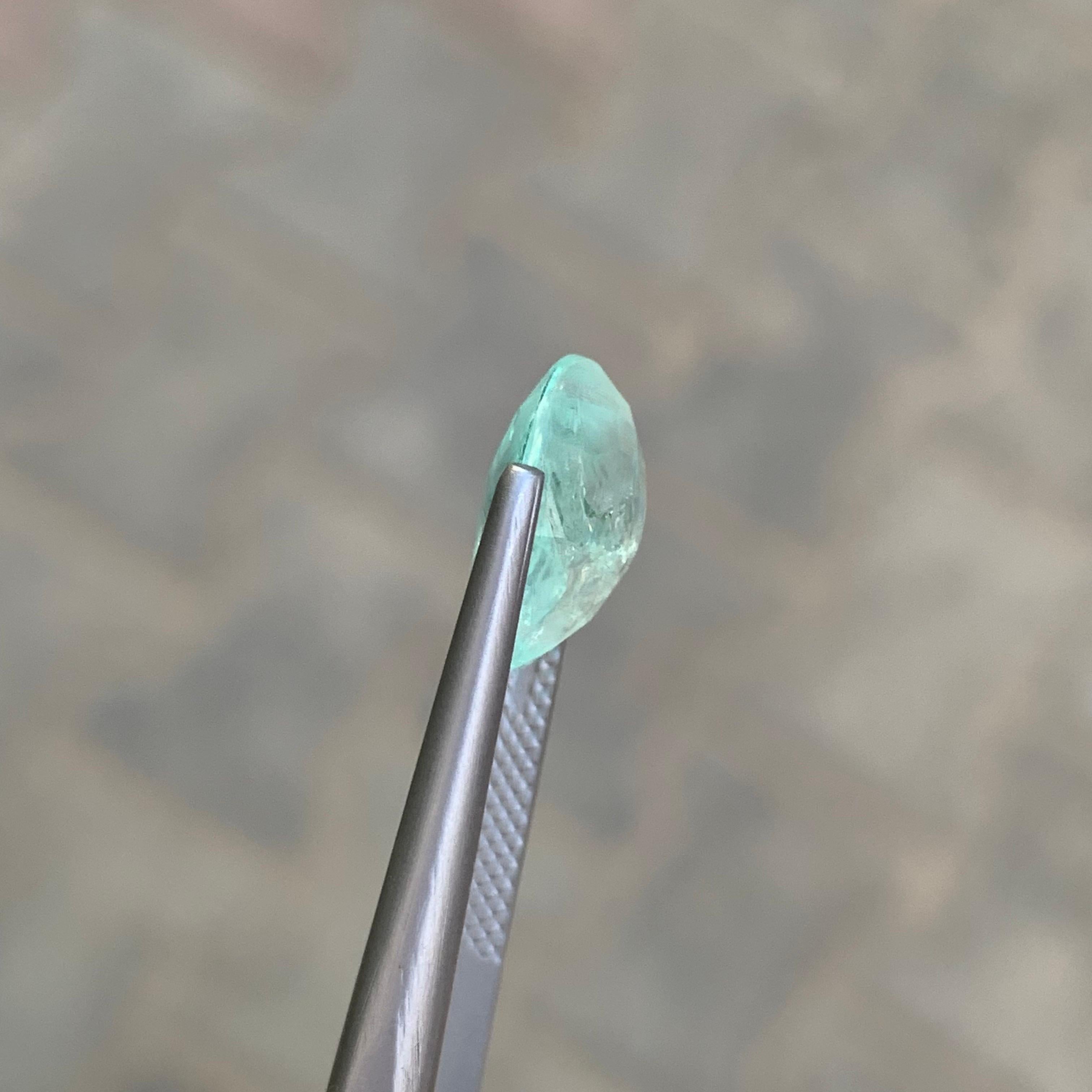 AIG Certified 3.72 Carat Natural Loose Paraiba Tourmaline From Mozambique For Sale 1
