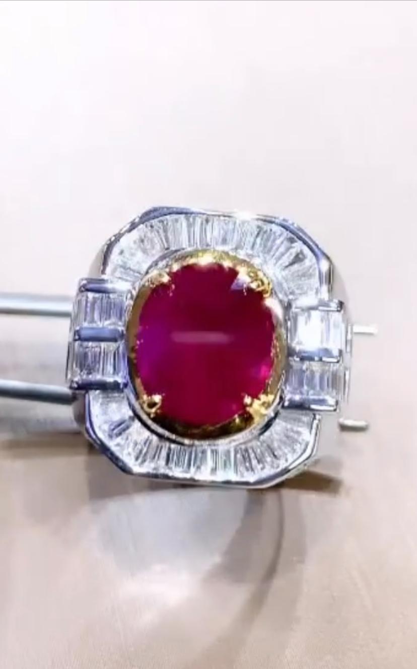 Ruby and Diamonds, are a perfect combination of colors.
Experience the exquisite craftsmanship of this new ring in our detailed video.Every single spot is meticulously crafted and level of sophistication is unparalleled.
Amazing ring come in 18k