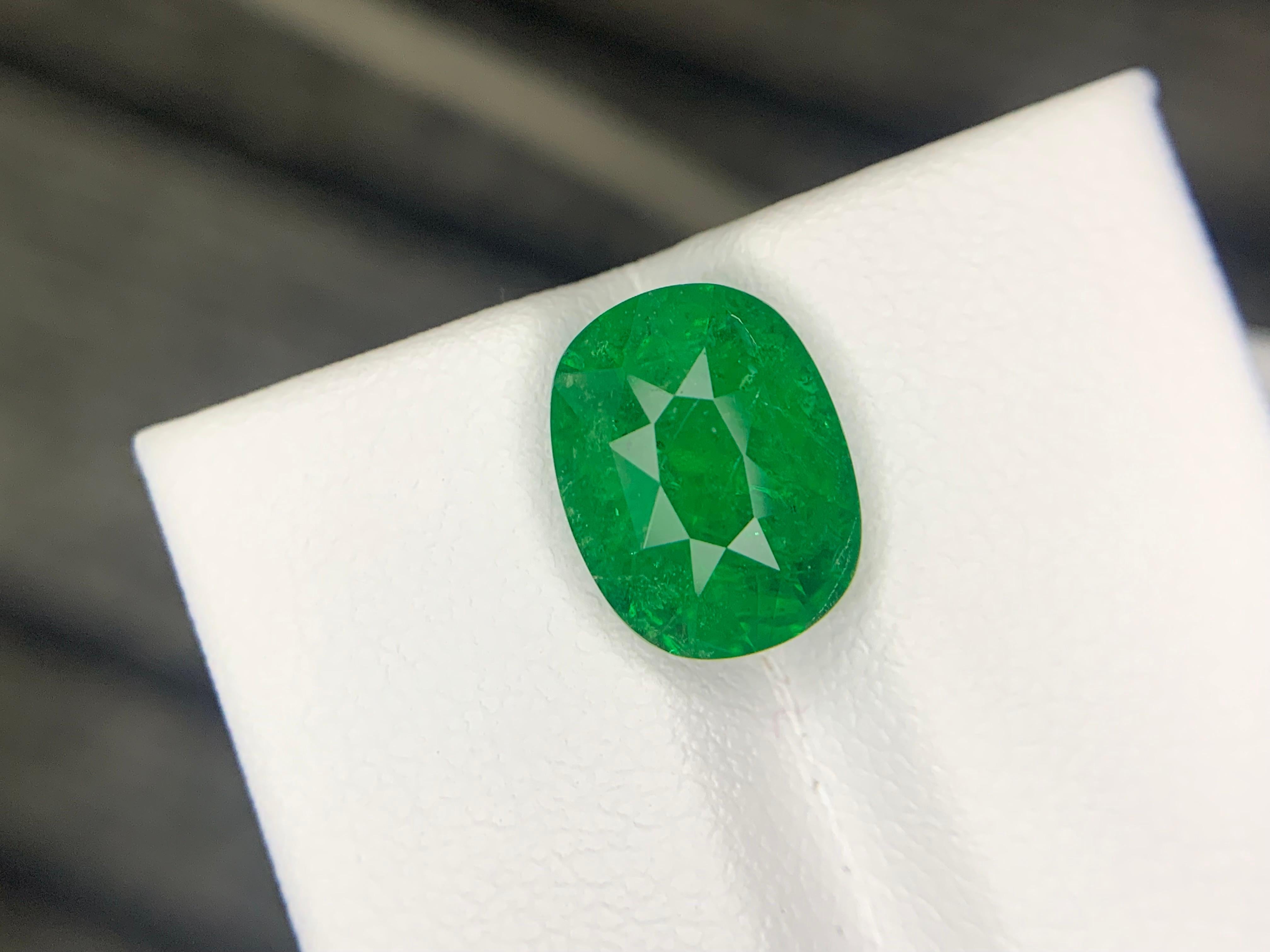 AIG Certified 4.02 Carat Natural Loose Tsavorite Garnet Cushion Shape Gemstone (pierre précieuse en forme de coussin) en vente 5