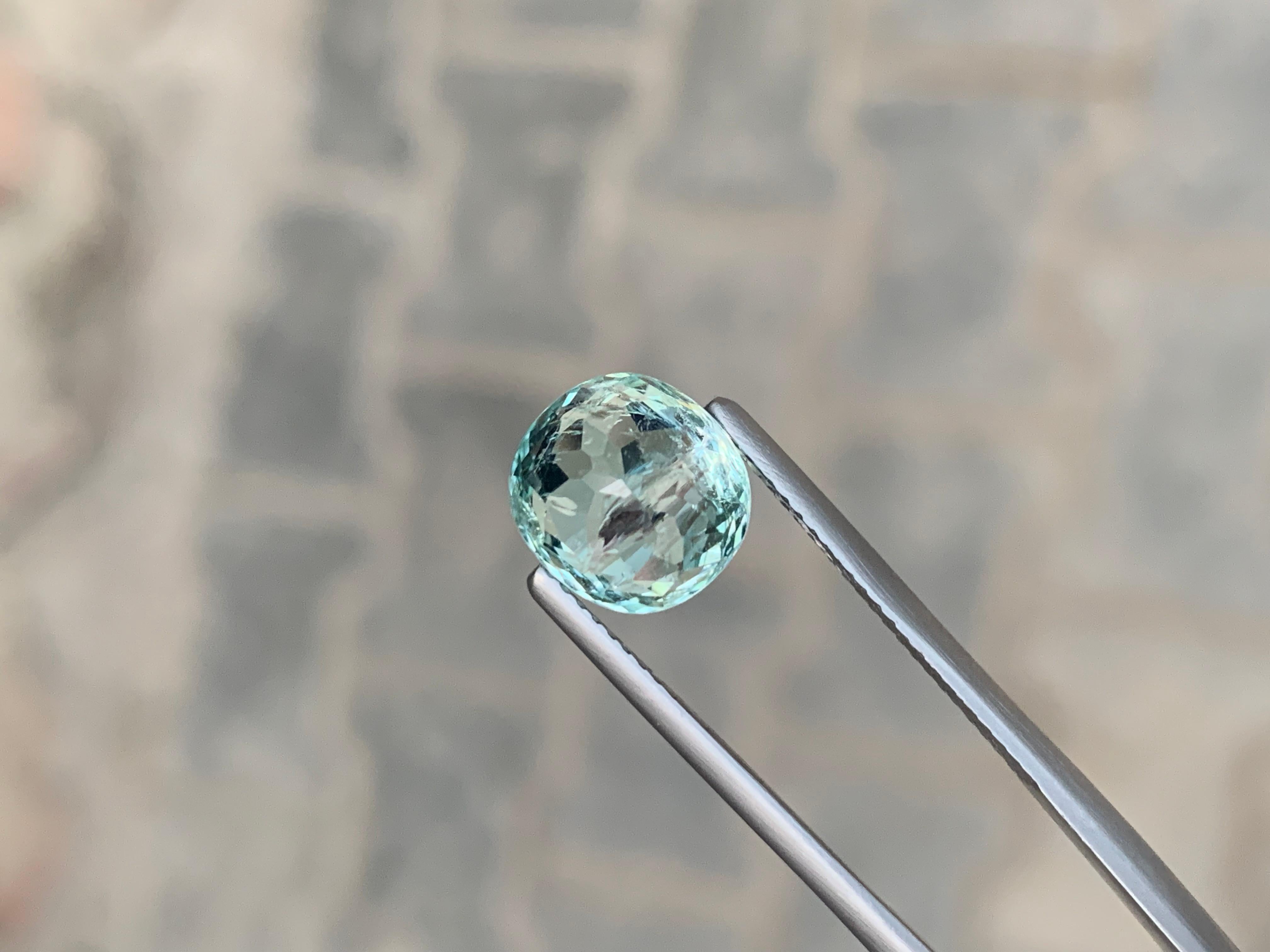 AIG Certified 4.03 Carat Natural Loose Paraiba Tourmaline Cushion Shape Gemstone (pierre précieuse en forme de coussin) en vente 1