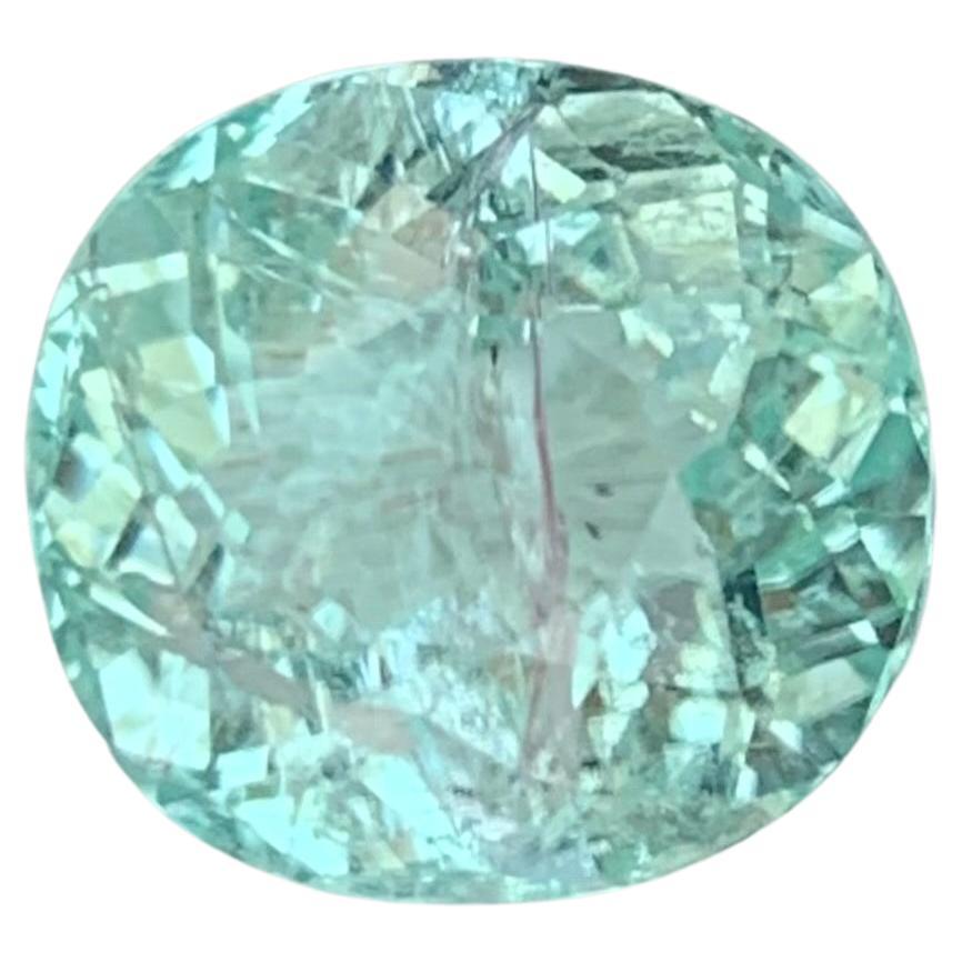 AIG Certified 4.03 Carat Natural Loose Paraiba Tourmaline Cushion Shape Gemstone