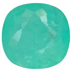 AIG Certified 4.20 Carat Natural Loose Paraiba Tourmaline Cushion Shape Gemstone AIG Certified 4.20 Carat Natural Loose Paraiba Tourmaline Cushion Shape Gemstone