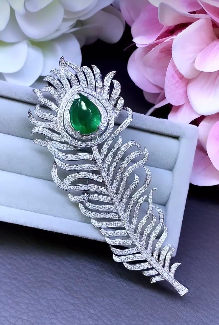 Eine Brosche ist ein schönes und klassisches Schmuckstück, das immer gut ankommt. Und wenn es um Broschen geht, ist eine Feather Diamonds Brosche wirklich ein Kunstwerk. Seine zarten und komplizierten Details, kombiniert mit dem schillernden ,