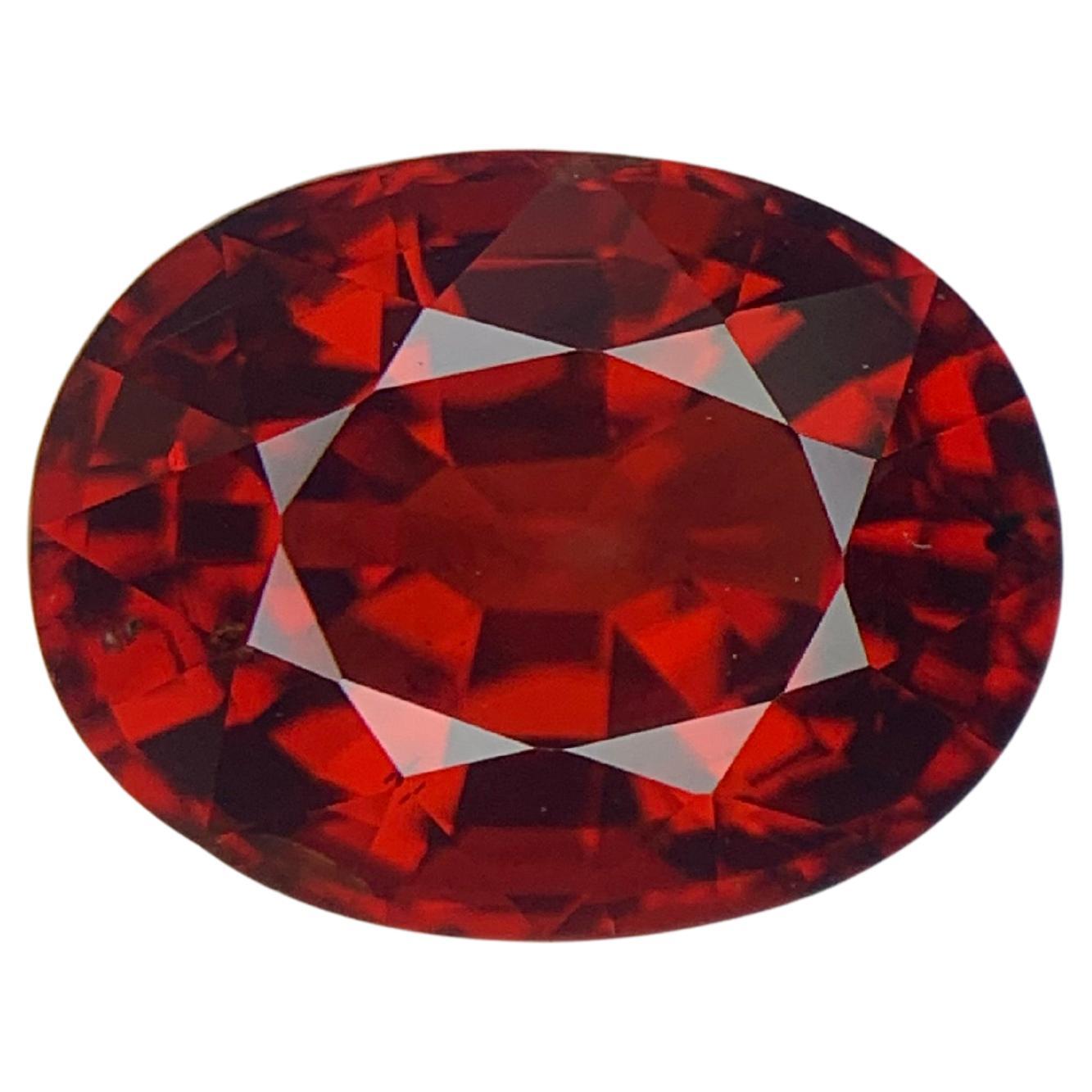 Gemma naturale sfusa di granato spessartite a forma di cuscino certificata AIG da 5,25 carati