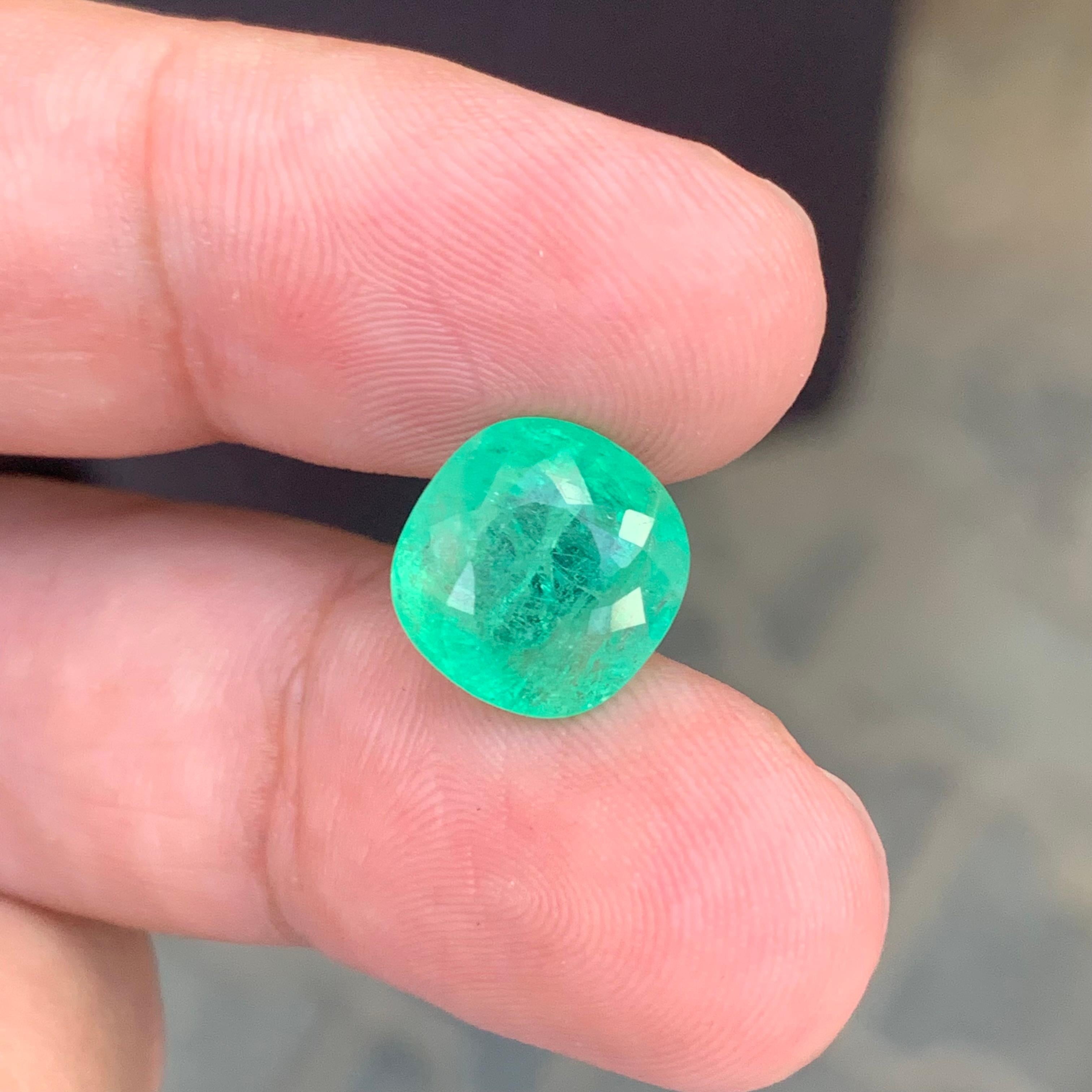 Gemma di tormalina Paraiba blu verde sciolta naturale certificata AIG da 6,64 carati in vendita 4