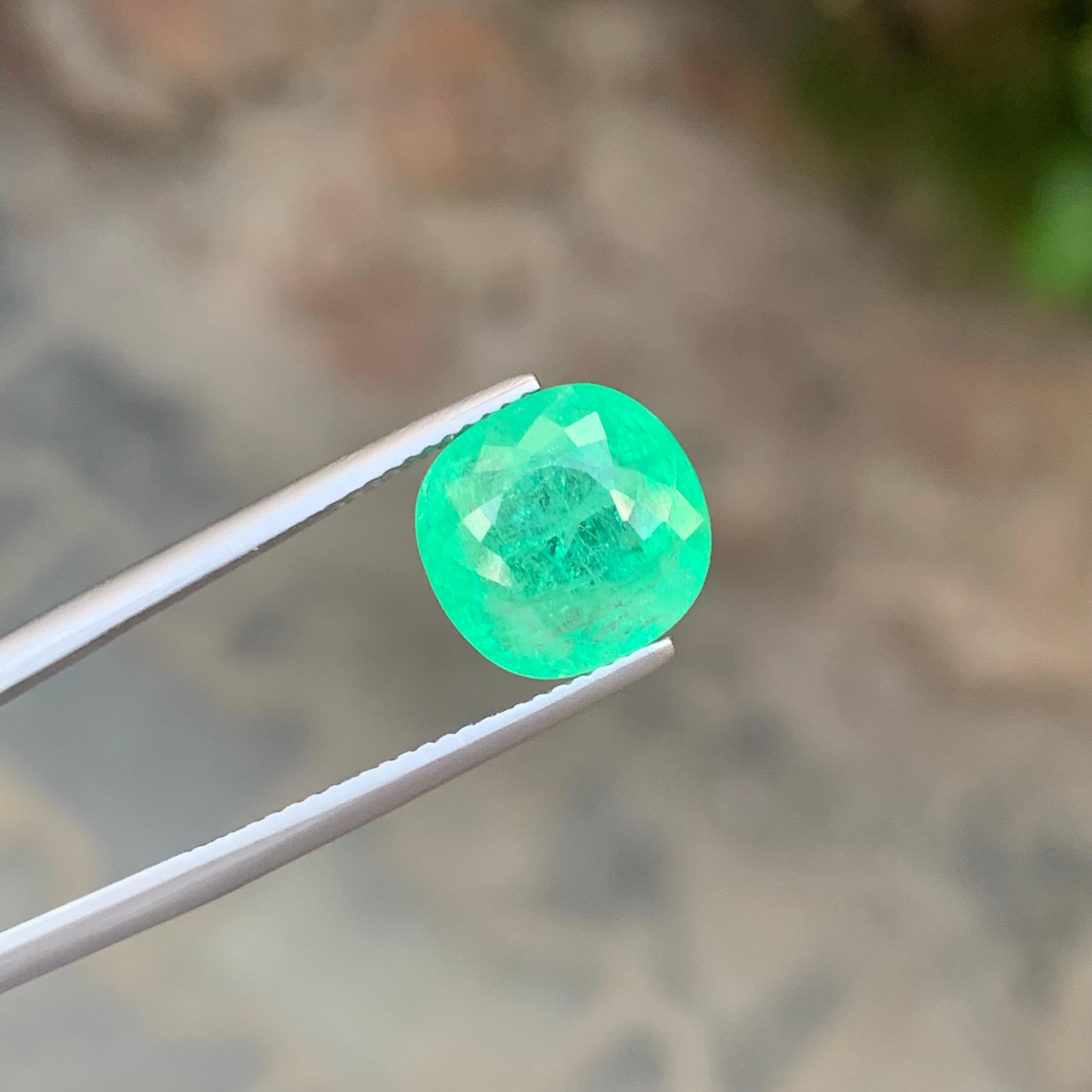 Gemma di tormalina Paraiba blu verde sciolta naturale certificata AIG da 6,64 carati in vendita 5