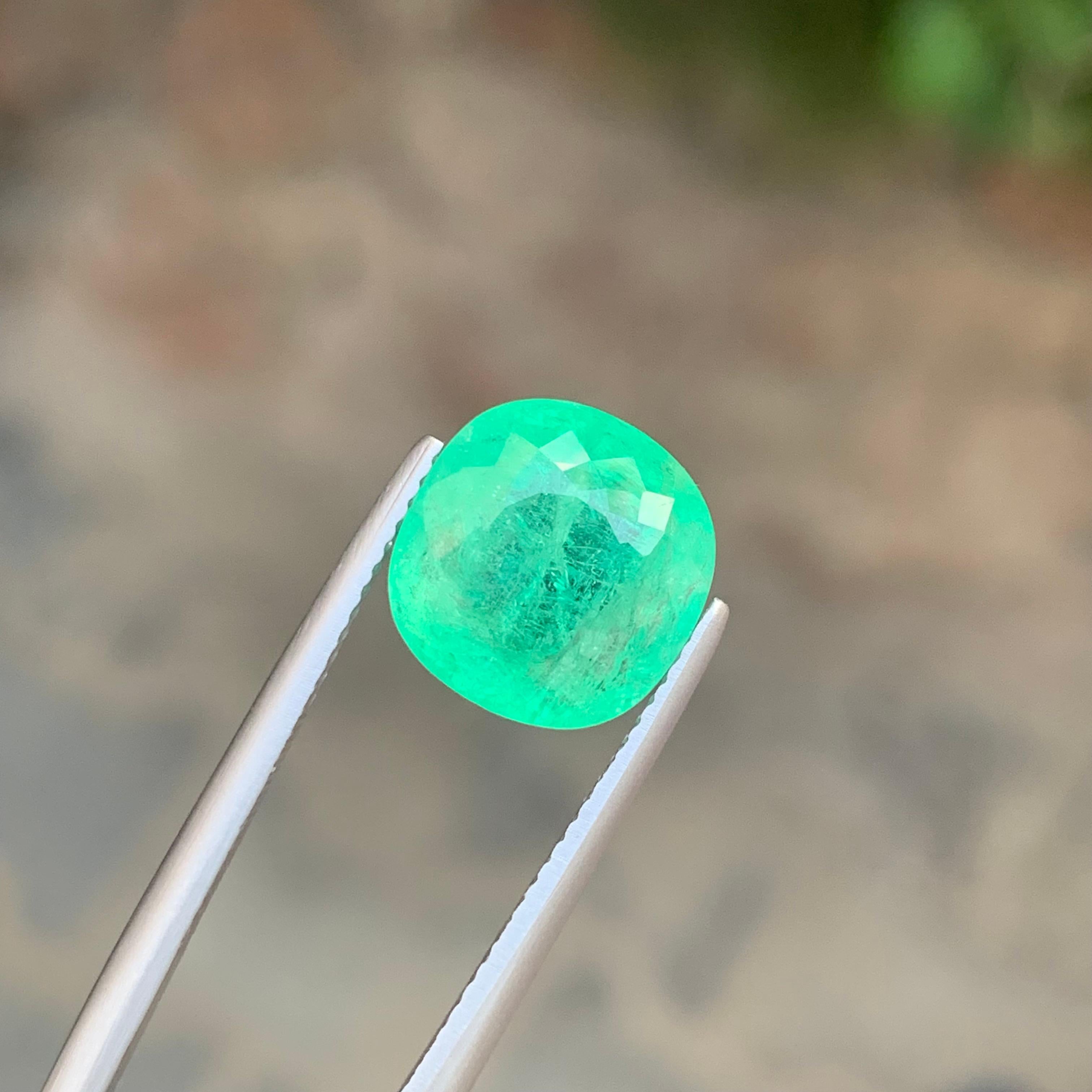 Gemma di tormalina Paraiba blu verde sciolta naturale certificata AIG da 6,64 carati in vendita 7
