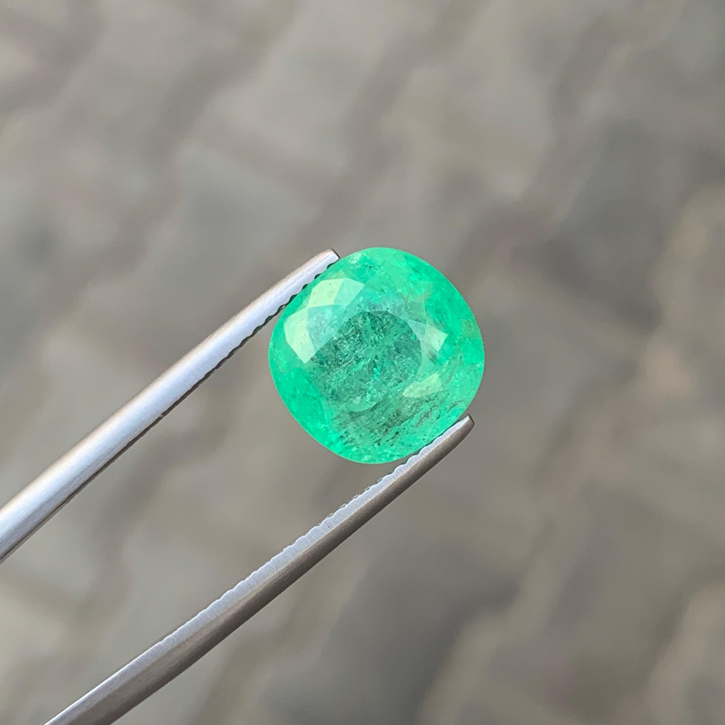 da uomo o donna Gemma di tormalina Paraiba blu verde sciolta naturale certificata AIG da 6,64 carati in vendita
