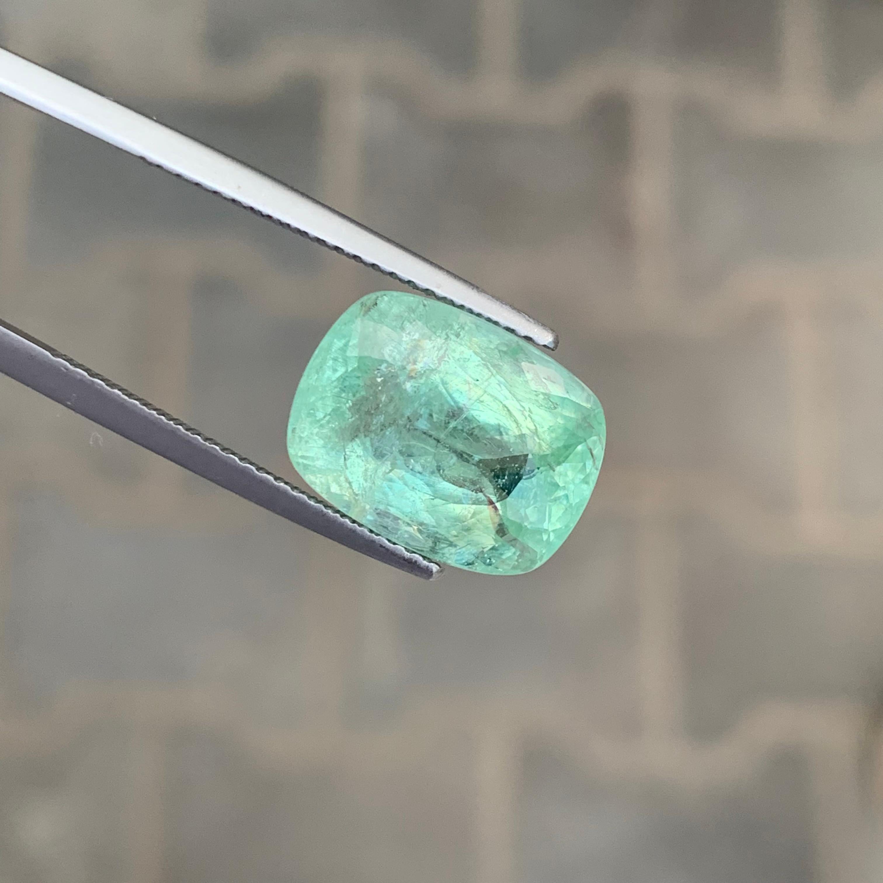 Tourmaline Paraiba facettée

Poids : 6,92 carats
Dimension : 13,37 x 10,23 x 6,75 mm
Couleur : bleu vert
Forme : Coussin
Origine : Mozambique, Afrique
Traitement : Non
Certificat : Certificat AIG disponible

La tourmaline Paraiba bleu-vert facettée