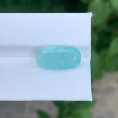 AIG Certified 7.77 Carat Natural Loose Paraiba Tourmaline Cushion Cut Gemstone