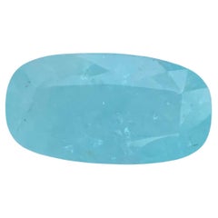AIG Certified 7.77 Carat Natural Loose Paraiba Tourmaline Cushion Cut Gemstone
