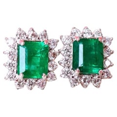 Emerald Stud Earrings